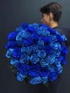 Букет из 51 синей розы