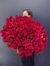 Букет из 101 красной розы 80 см