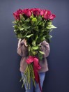 Букет из 51 красной розы 80см