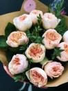 Букет из 11 пионовидных роз сорта Juliet