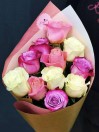 Букет из 11 роз Нежное ассорти