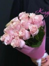 Букет из 15 нежно-розовых роз