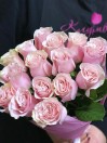 Букет из 15 нежно-розовых роз