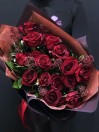 Букет из 19 бордовых роз