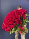 Букет из 201 красной розы 80см