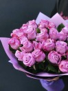 Букет из 25 черничных Голландских роз