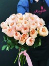 Букет из 25 пионовидных роз сорта Juliet