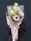 Букет из герберы и гладиолуса