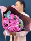 Букет из 15 розовых лютиков