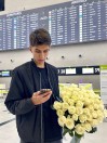 51 престижная белая роза в ленте