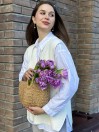 Моно из 21 сиреневого тюльпана Дабл