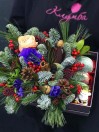 Коробочка с цветами от Деда Мороза!