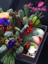Коробочка с цветами от Деда Мороза!