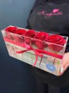 Crystal Box 5 красных роз