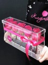 Crystal Box 5 розовых роз